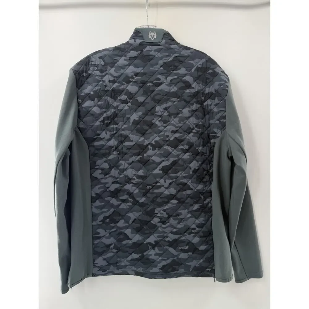 Greyson Men’s Camo Scape Yukon 1/2 Zip Hybrid Performance Jacket Size Large